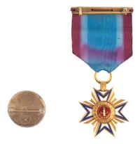 [CIVIL WAR]. MOLLUS badge and button identified to Henry M. Rice. Ex Julian Converse Collection.