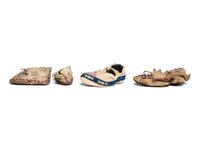 Group of Plains Children's Beaded Hide Moccasins