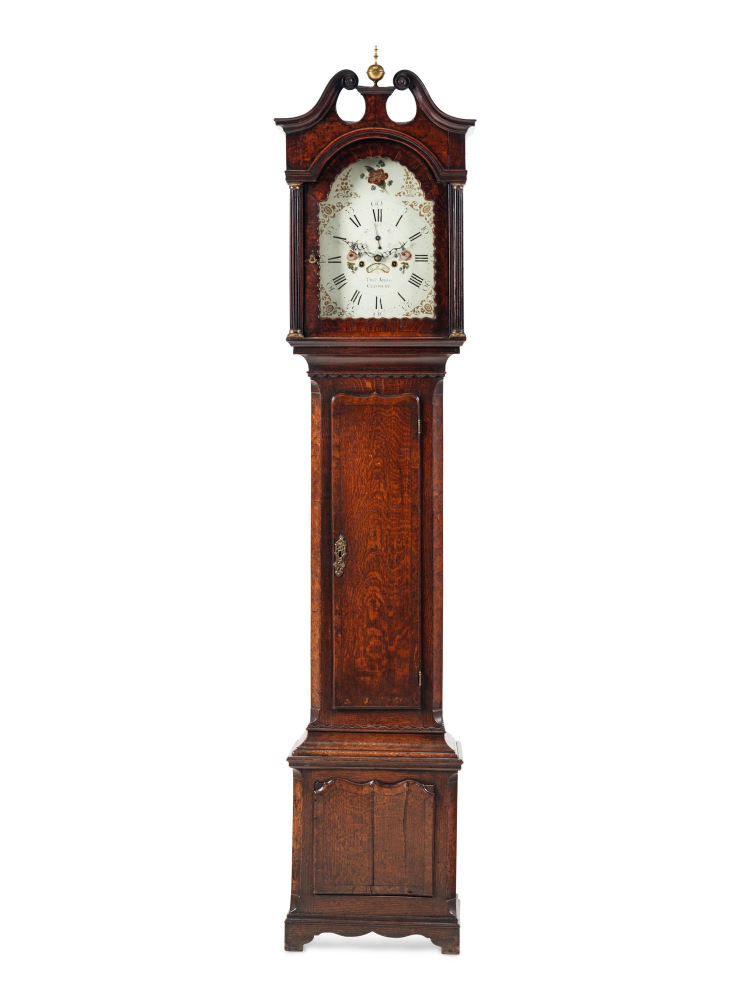 A George III Oak Tall Case Clock
