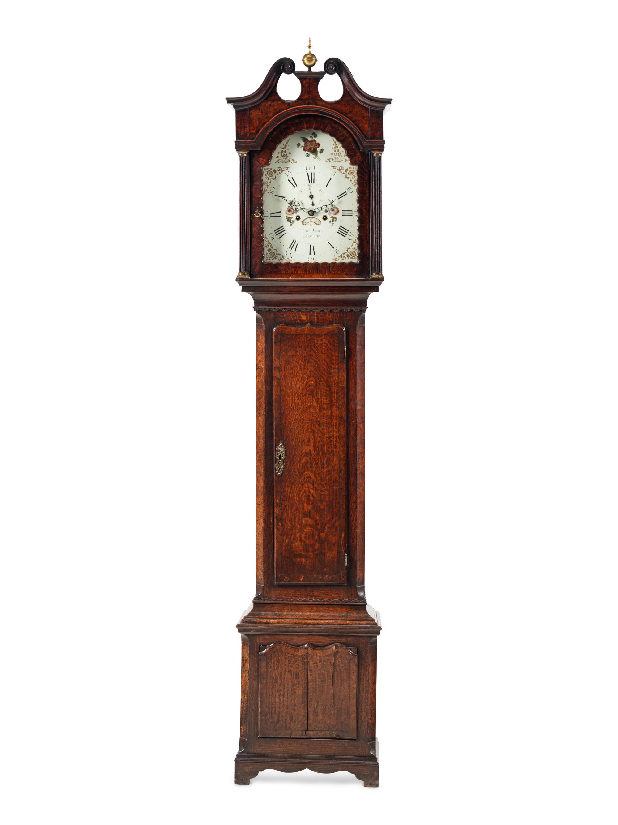 A George III Oak Tall Case Clock