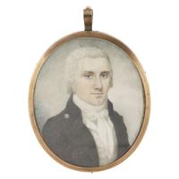 Manner of Raphaelle Peale (1774-1825) Portrait miniature of a gentleman, said to be Joseph Wharton of Philadelphia, PA, late 18th century