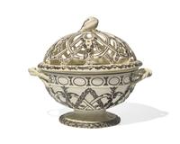 A Wedgwood Creamware Potpourri Bowl and Cover