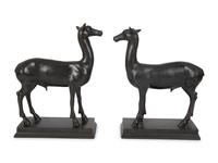 A Pair of Continental Bronze Fauns — 19TH/20TH CENTURY