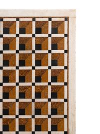An Italian Carved Marble and Pietra Dura Low Table