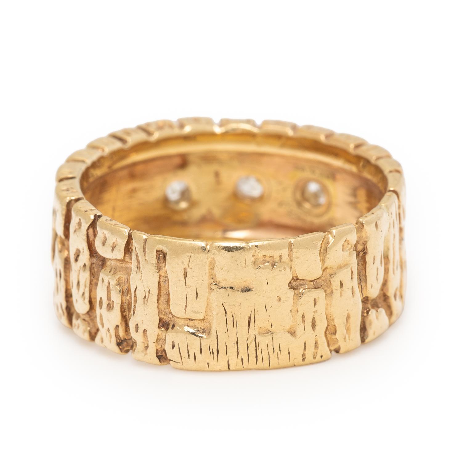 Yellow Gold and Diamond Ring