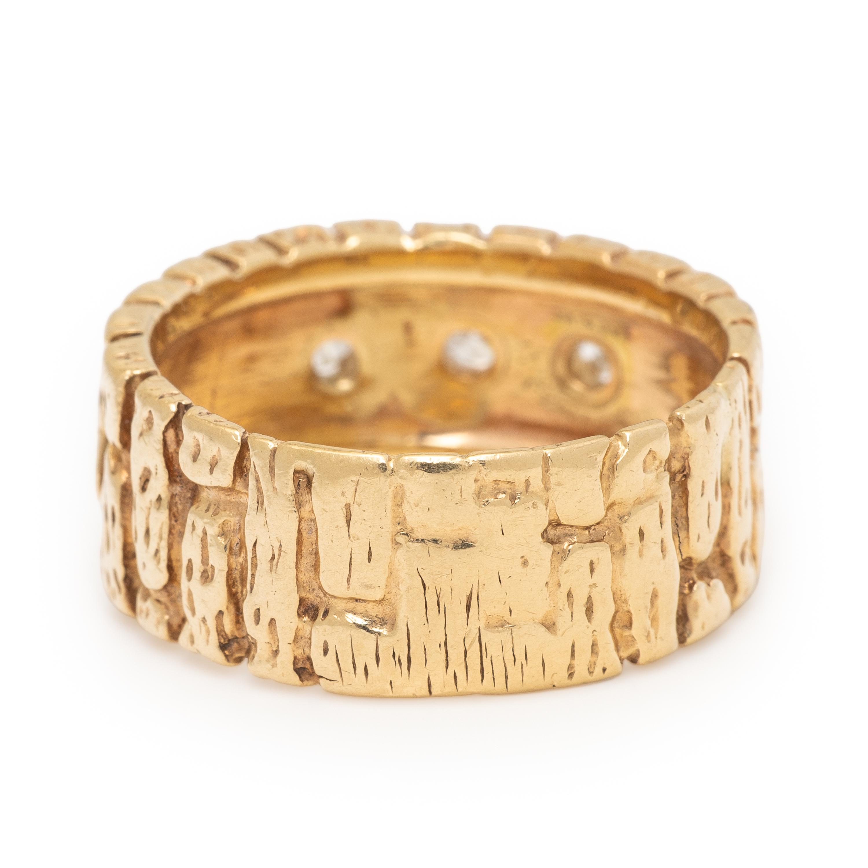 Yellow Gold and Diamond Ring