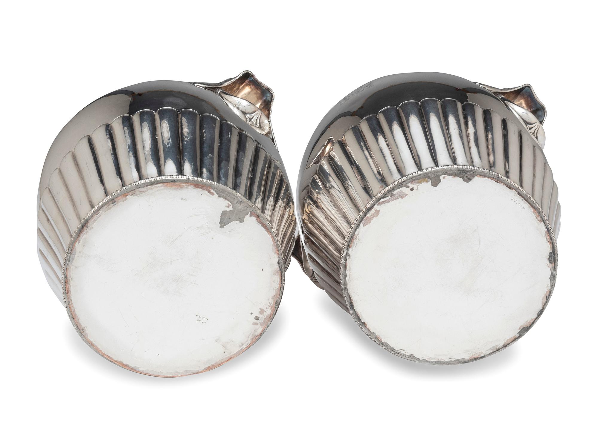 A Pair of Silver-Plate Champagne Buckets