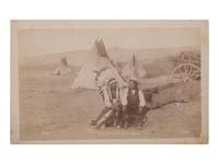 [NATIVE AMERICANS]. A collection of photographs related to the Wounded Knee Massacre. Chadron, NE: Northwestern Photographic Co., ca 1890s.