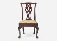 A Chippendale carved mahogany side chair, possibly Southern, late 18th century