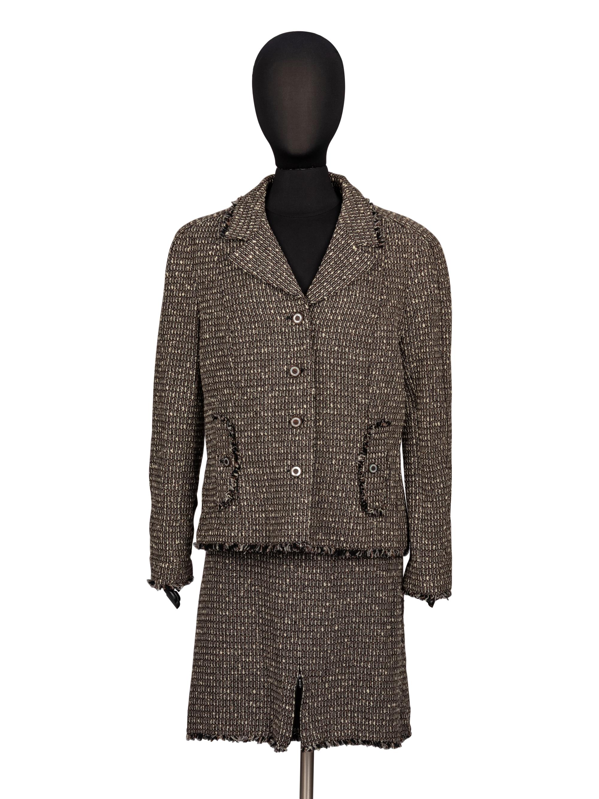 Chanel, Bouclé Tweed Skirt Suit
