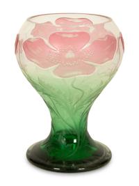 A Wheel Carved Cameo Glass Vase