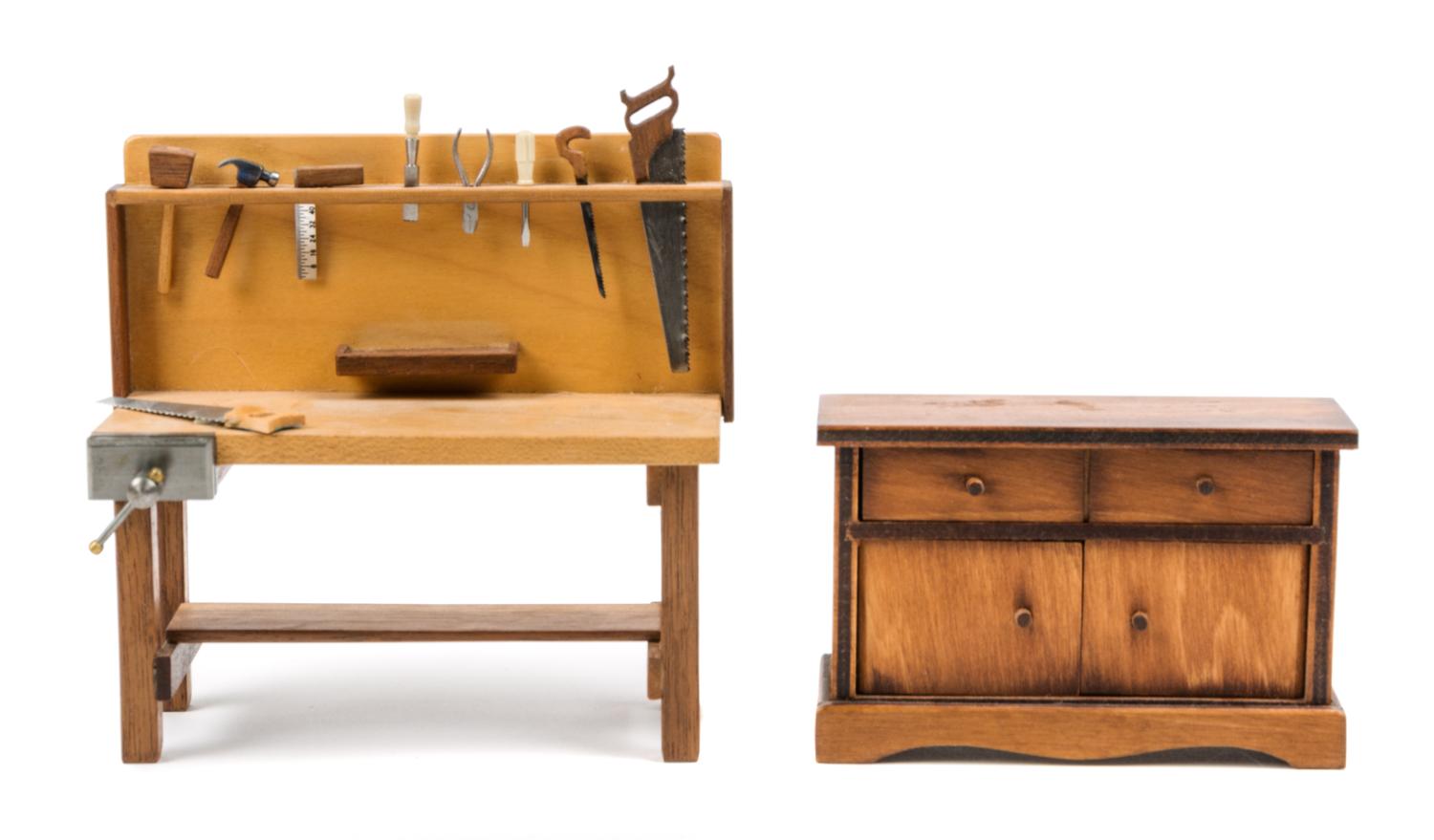 Two Furniture Articles Height of first 5 1/2 inches.