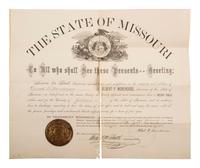 [NATIVE AMERICANS]. Documents involving Native American affairs and allotments.