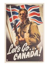 [WWI-WWII]. 14 World War I and Word War II posters, incl. examples by CHRISTY, HIRSCH, & ROCKWELL.