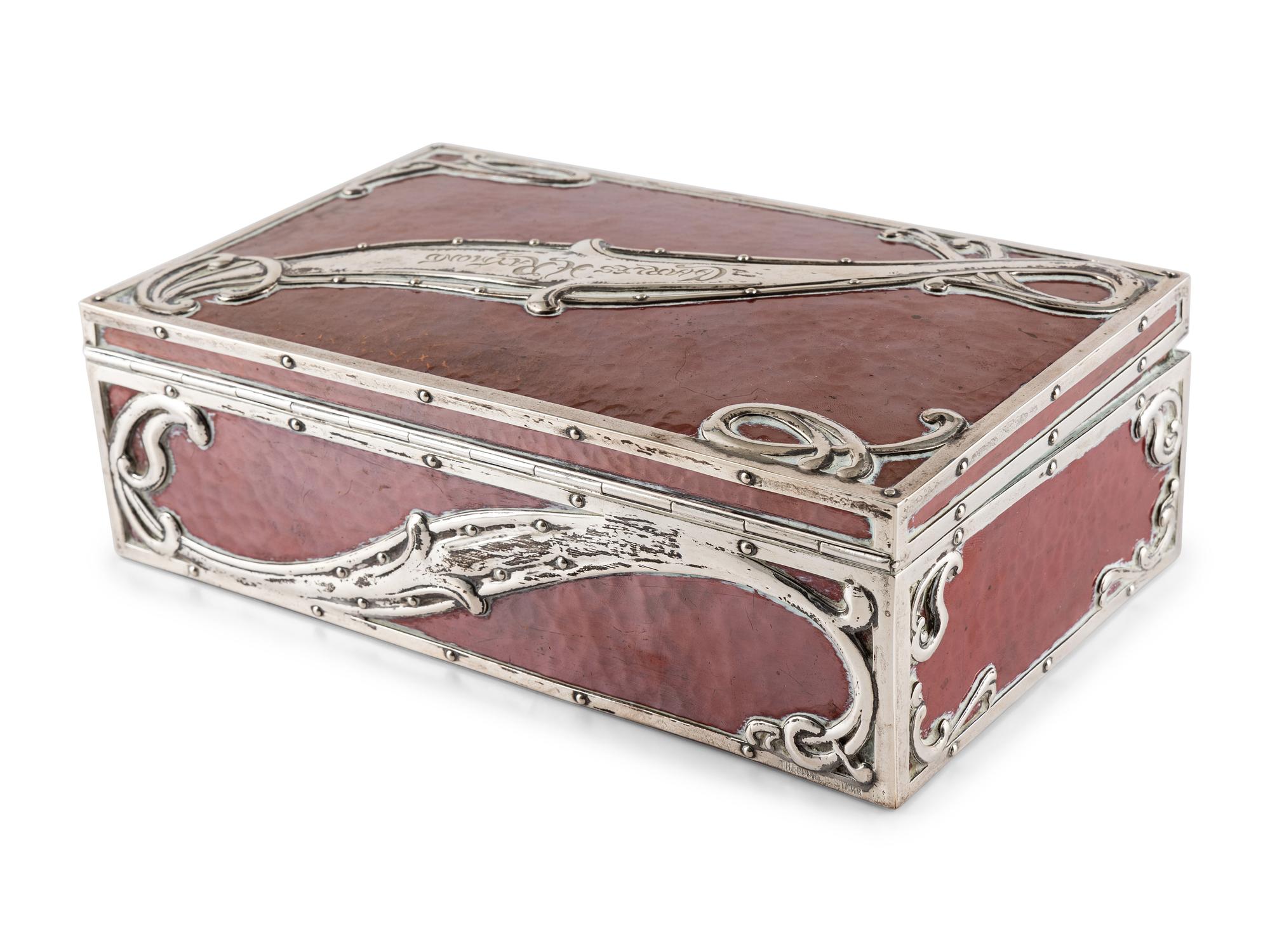 A Theodore B. Starr Silver and Mixed Metal Cigar Box
