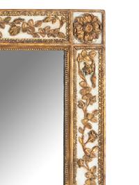 A Pair of Continental Painted and Parcel-Gilt Mirrors