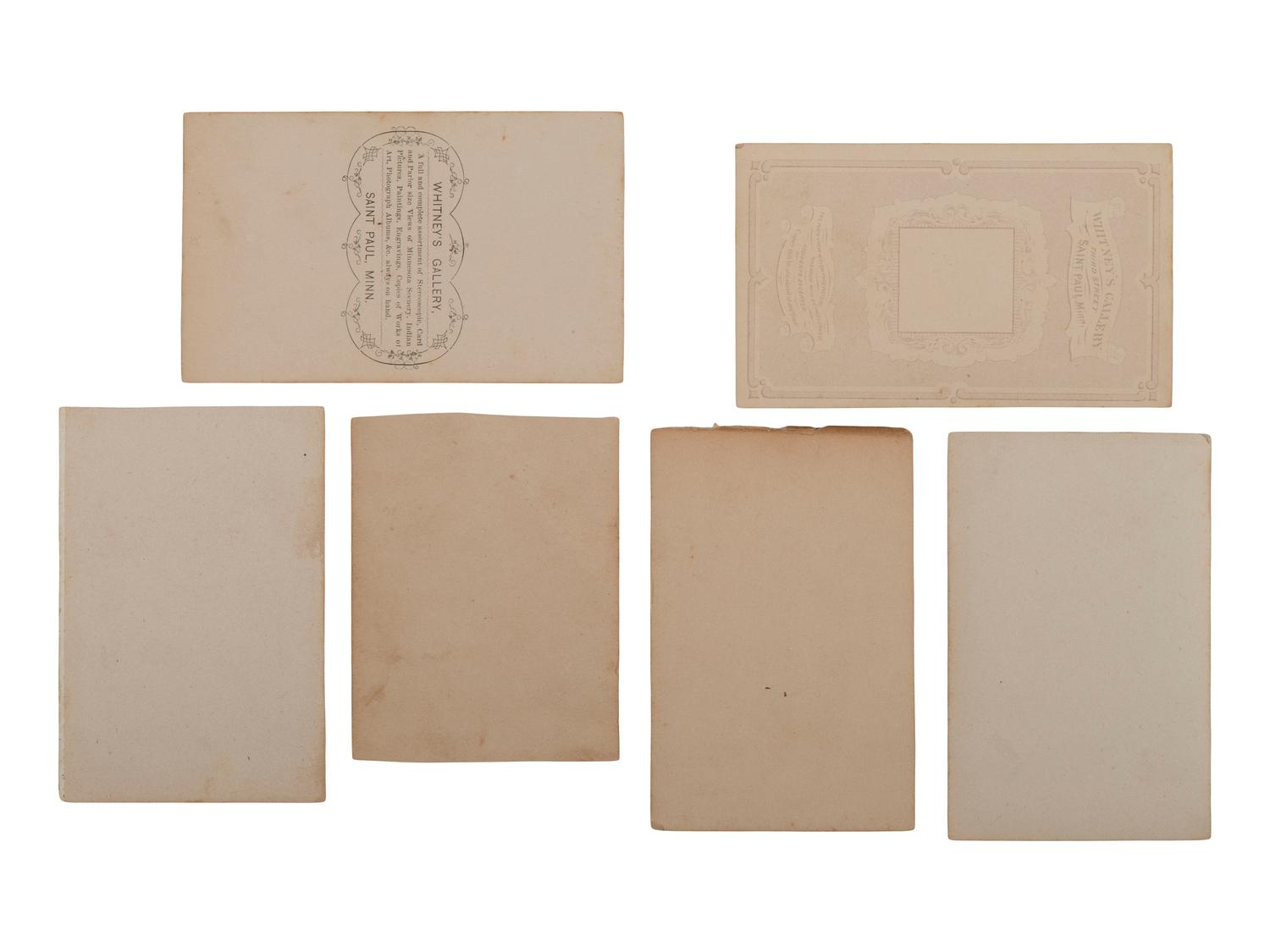 [CIVIL WAR]. Collection of 62 CDVs assembled by General David Sloane Stanley, incl. Civil War generals and Sioux subjects involved in the 1862 Dakota Uprising.