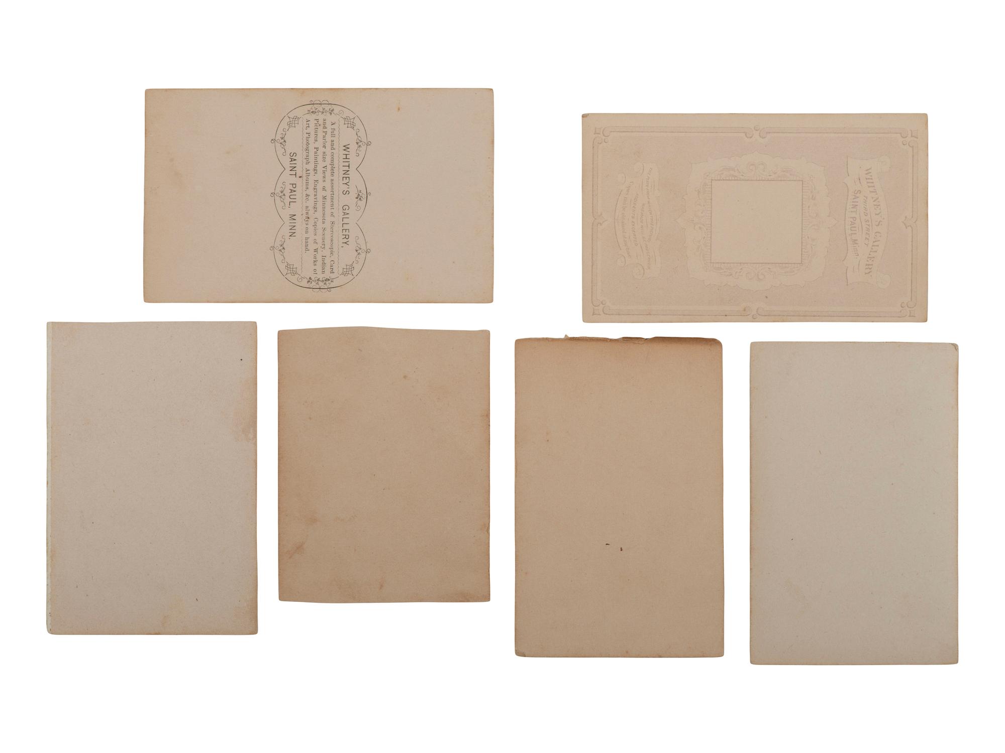 [CIVIL WAR]. Collection of 62 CDVs assembled by General David Sloane Stanley, incl. Civil War generals and Sioux subjects involved in the 1862 Dakota Uprising.
