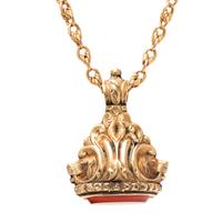CARNELIAN FOB NECKLACE