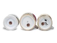 Three Grocer's Porcelain Occupational Shaving Mugs