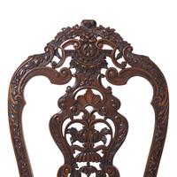 An Anglo-Dutch Carved Walnut Side Chair