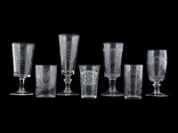 Seven Brewery Advertising Glasses
