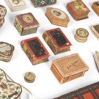 An Assorted Collection of Victorian Decorated Paper and Cardboard Boxes