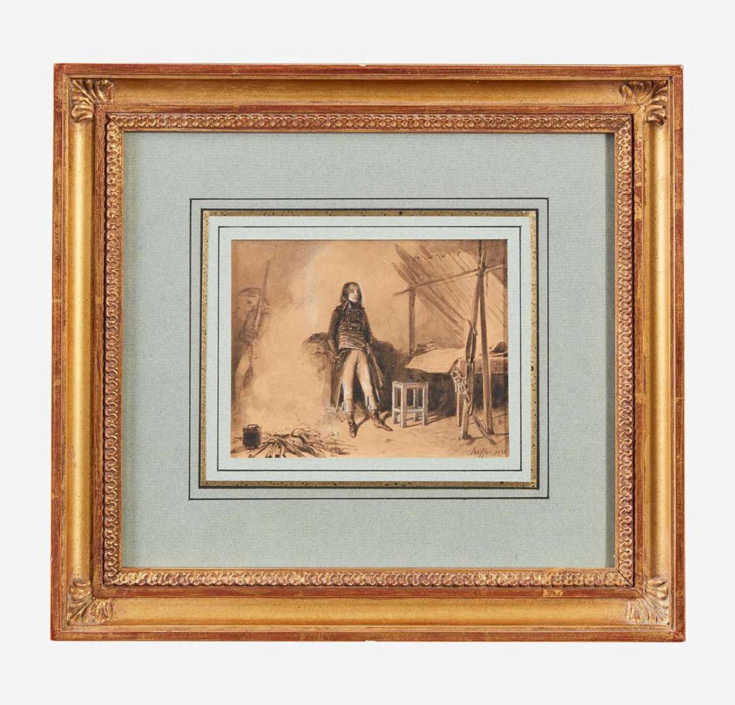 Auguste Raffet (French, 1804–1860) Napoléon au Bivouac; together with a Companion