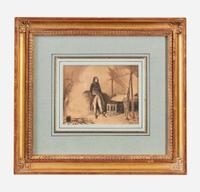Auguste Raffet (French, 1804–1860) Napoléon au Bivouac; together with a Companion