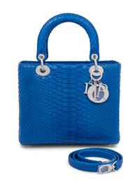 Christian Dior Blue Python Small Lady Dior Bag, 2012