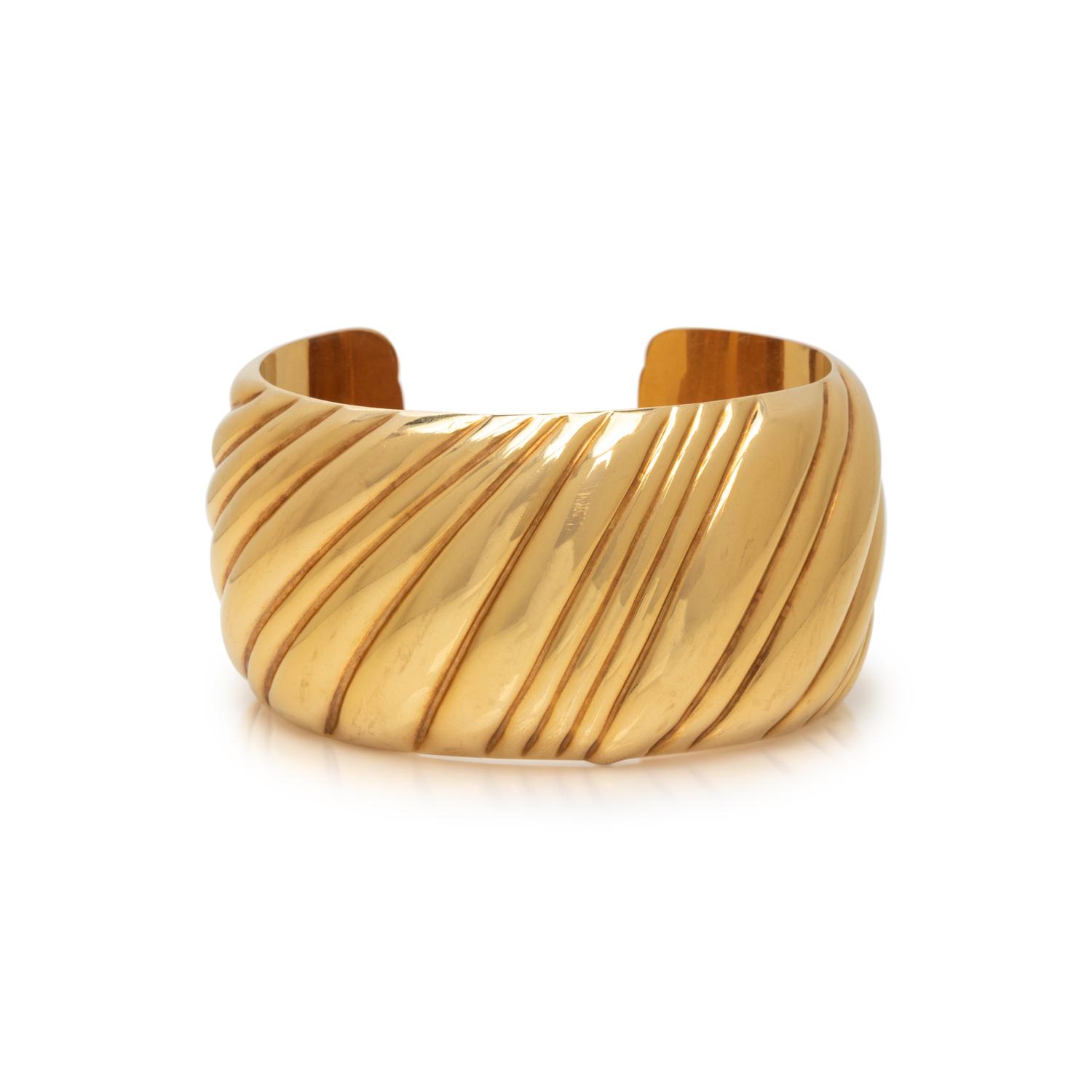 TIFFANY & CO., YELLOW GOLD CUFF BRACELET