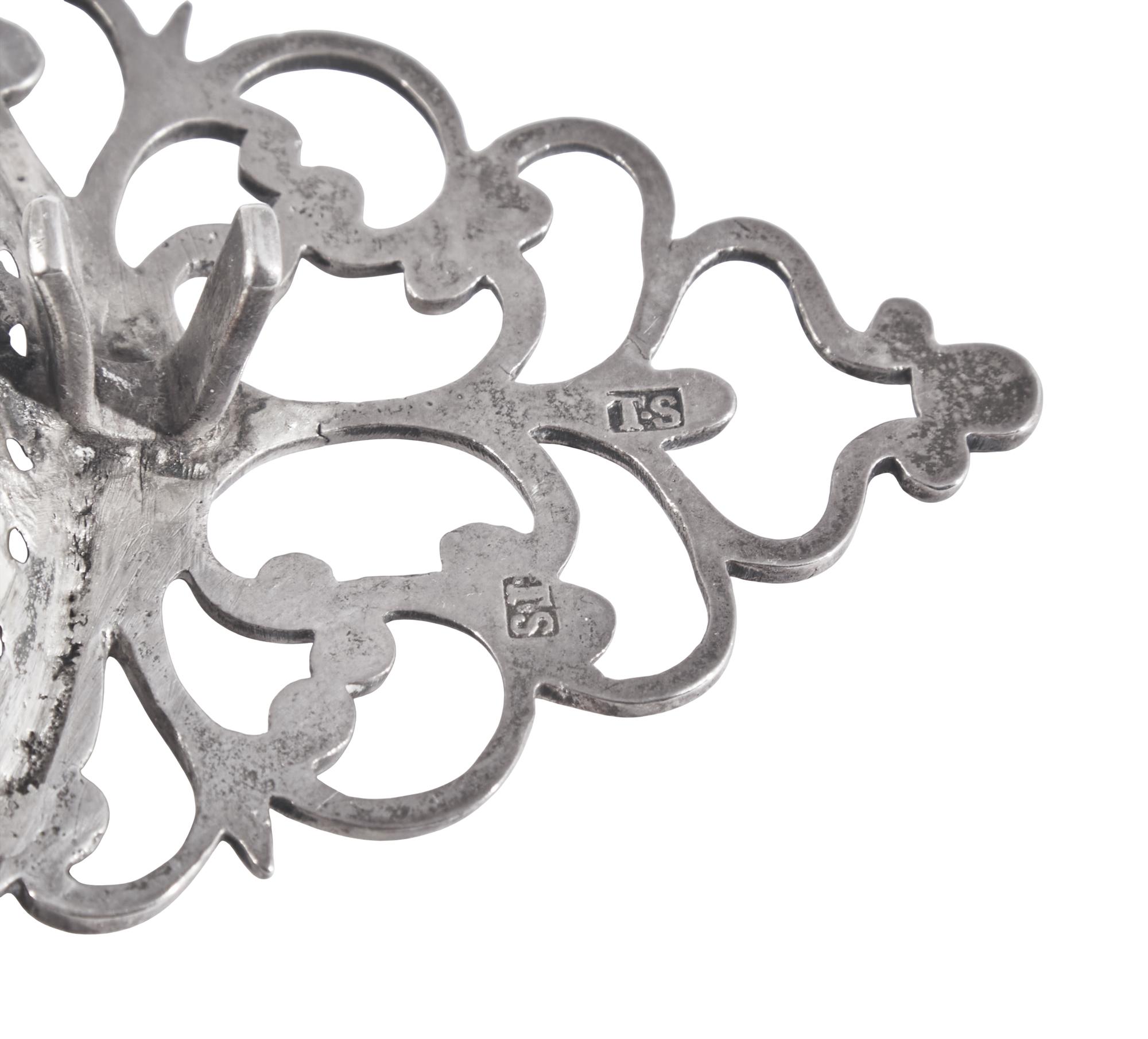 A Silver Tea Strainer