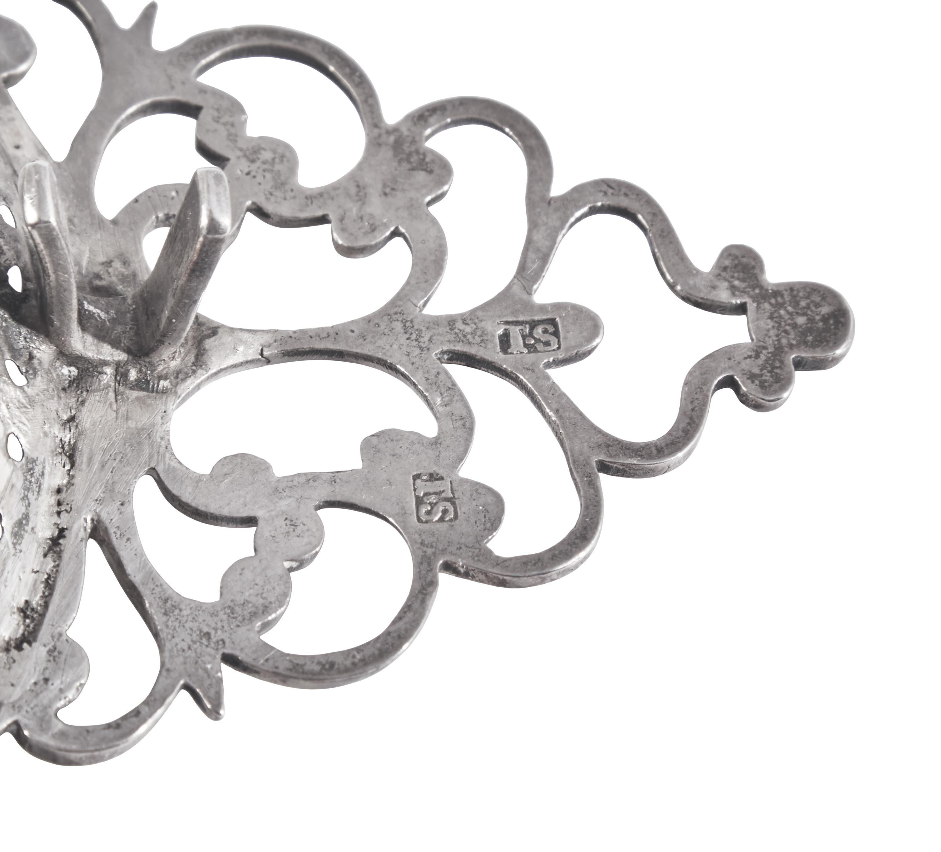 A Silver Tea Strainer