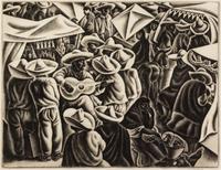 Howard Norton Cook, (American, 1901-1980), Fiesta, 1933