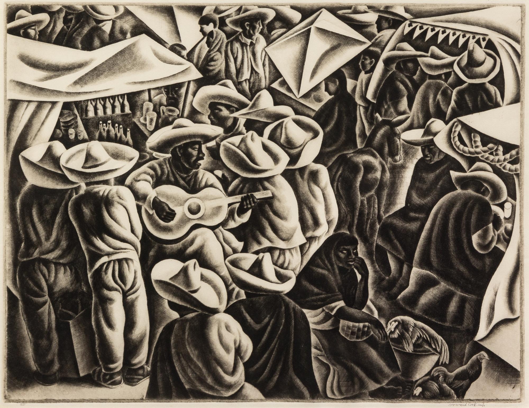 Howard Norton Cook, (American, 1901-1980), Fiesta, 1933