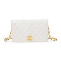 Chanel, Flap Bag in Quilted White Leather