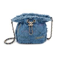 Chanel, Quilted Denim Mood Mini Bucket Bag