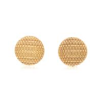 CRAIG DRAKE, YELLOW GOLD EARCLIPS