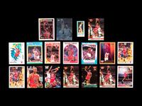 A Group of 95 1980s and 1990s Basketball Cards and Stickers Including Multiple Stars, Rookies and Michael Jordan Issues,
