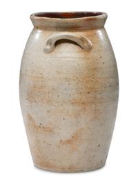 A Significant Daniel Fisk One-Gallon Stoneware Crock