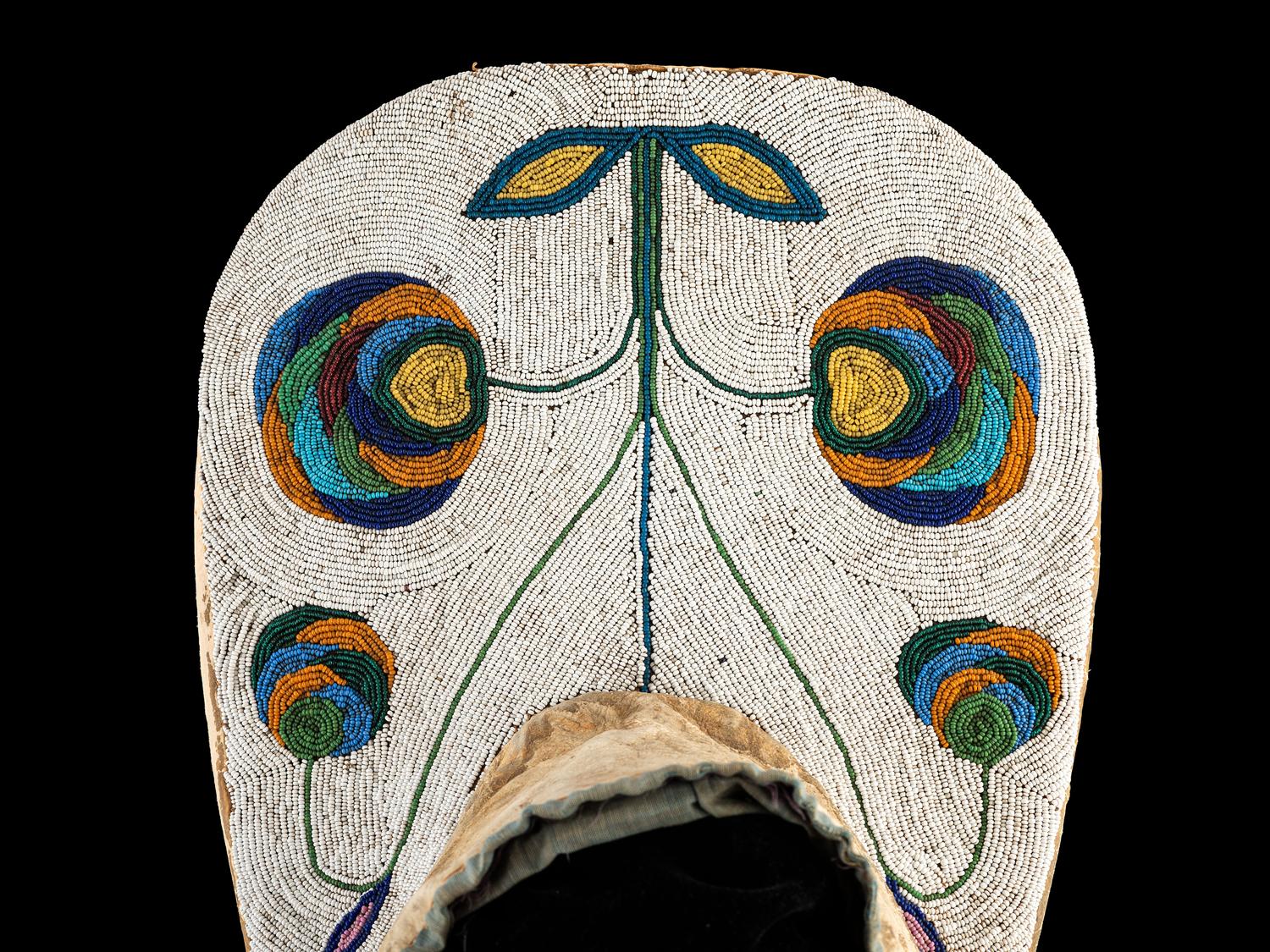 Nez Perce Child's Beaded Hide Cradle