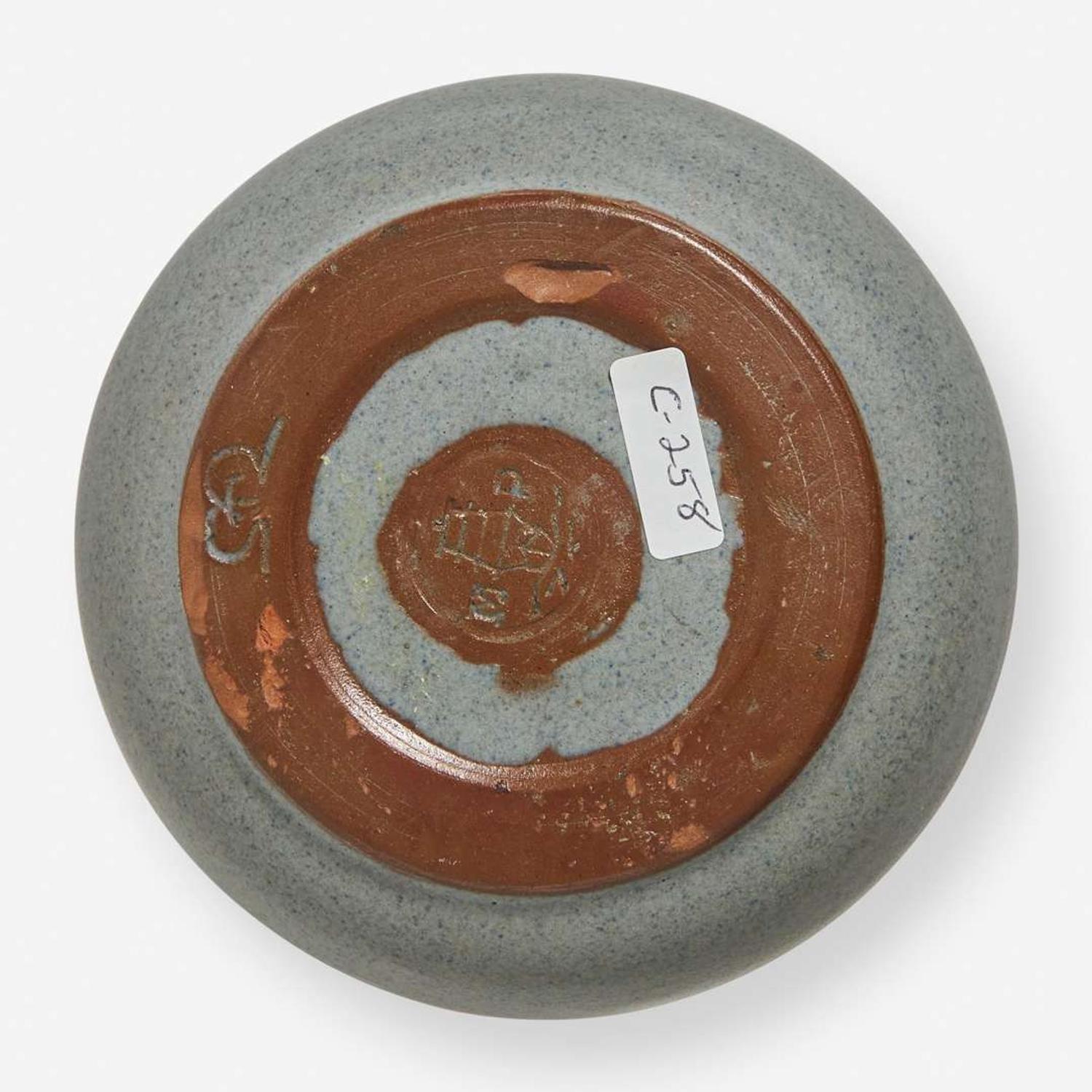 Marblehead Pottery (American, active 1905-1936) Two Early Vases, USA, circa 1910s