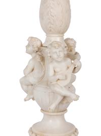 A Continental Carved Marble Jardinière or Torchère