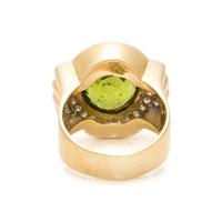 PERIDOT AND DIAMOND RING