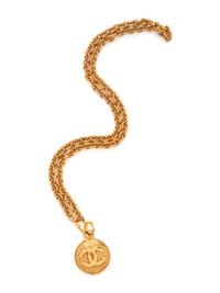 Chanel Necklace with Mirror Pendant, 1980-90s