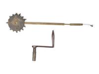 A Louis XV Gilt Metal Mounted Green-Painted Bracket Clock and Bracket