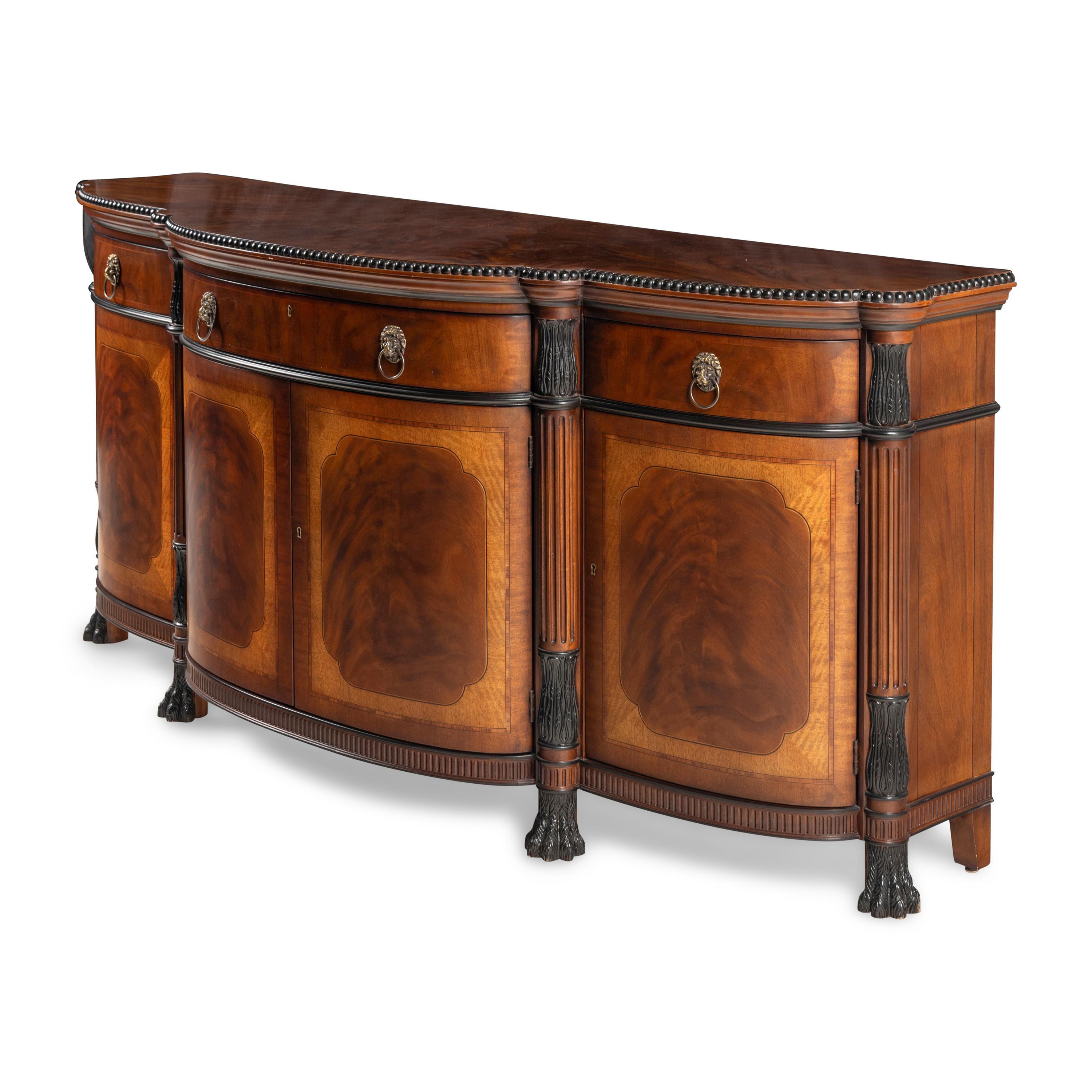 An E J Victor Part Ebonized Mahogany Sideboard