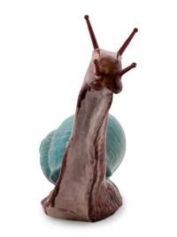 A Large Glazed Pottery Figure of a Snail