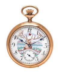 A Gold Filled Open Face Pocket Watch, New England Watch Co.,