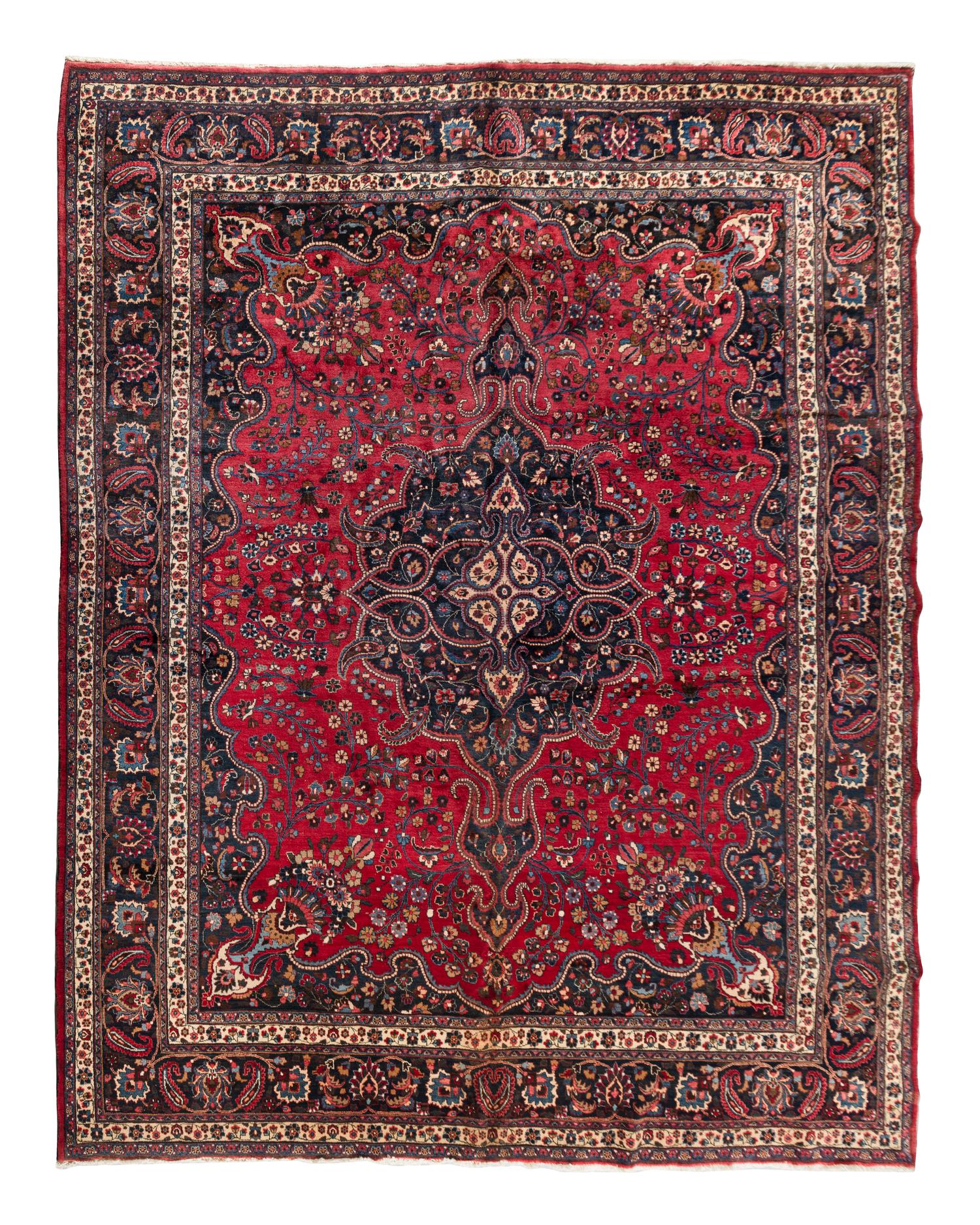 A Meshed Wool Rug